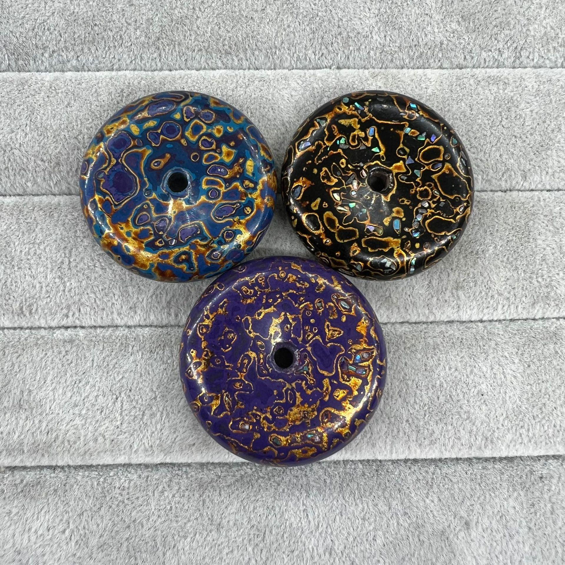 Mother-of-Pearl Lacquerware Ping an Kou Car Tassel Pendant Ping an Kou