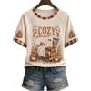 Dames Casual Halloween Print Pullover T-shirt