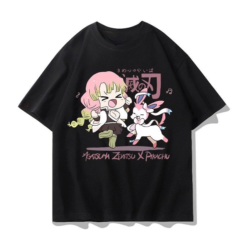 Demon Slayer QVersion Cotton TShirt for Adults and Children Nine Hashira Main Characters Anime Short Sleeve 100