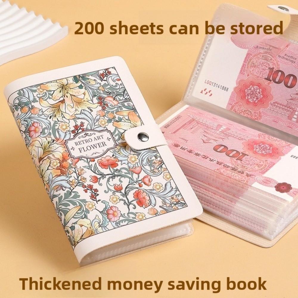 PU 100 Envelopes Money Saving Challeng Waterproof Savings Challenges Sheets Budget Money Notebook