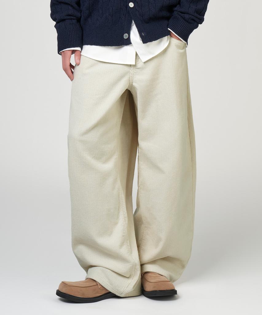 UNTAPPED STUDIO [2Pack] Corduroy Over-Wide Cotton Pants 3 Colors