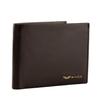 Men' Wings Wallet Made of Natural Cowhide Leather Brown