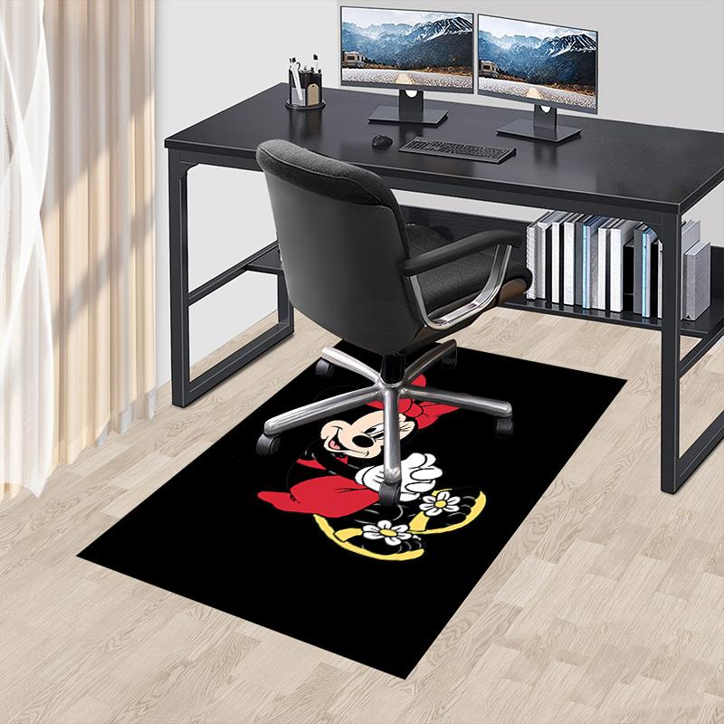 Minnie Mouse Floral Pose Carpet For Playroom Bedroom Living Room Sofa Home Decorkids Game Area Rug Nonslip Floor Mat