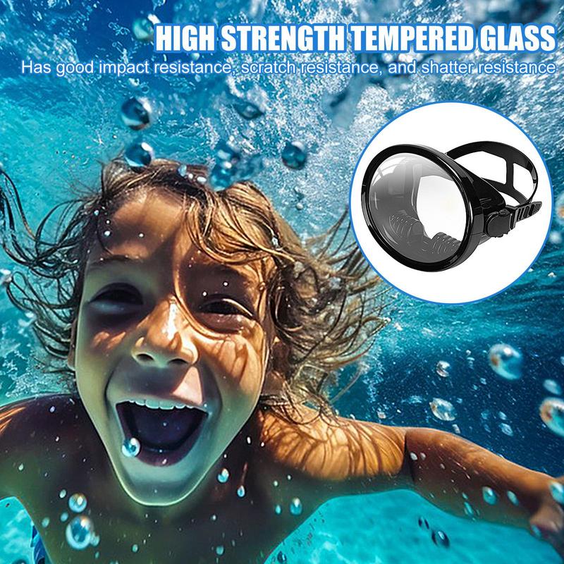 Diving Goggles Fisherman's Goggles Large Frame HD Free Diving Mask Equipped With Tempered Glass Swimming Snorkeling Mask Tool