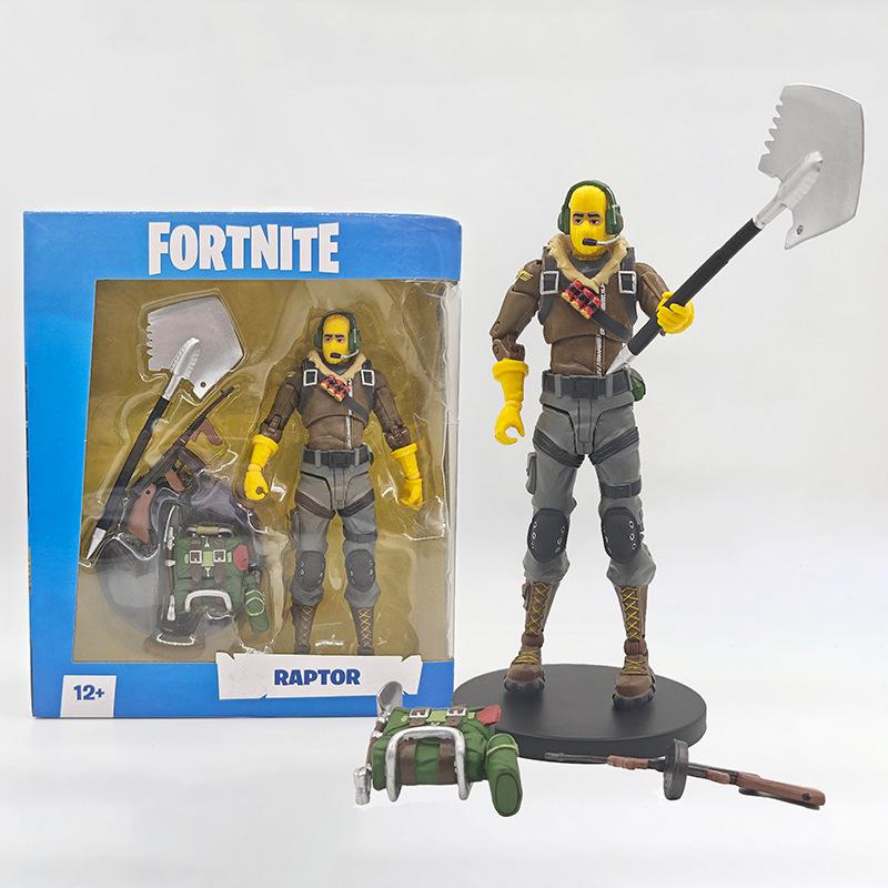 Fortnite Raptor Black Knight Skull Trooper Premium Cuddle Team Leader MogulMaster Action Figure Room Decoration Playthings Children Present