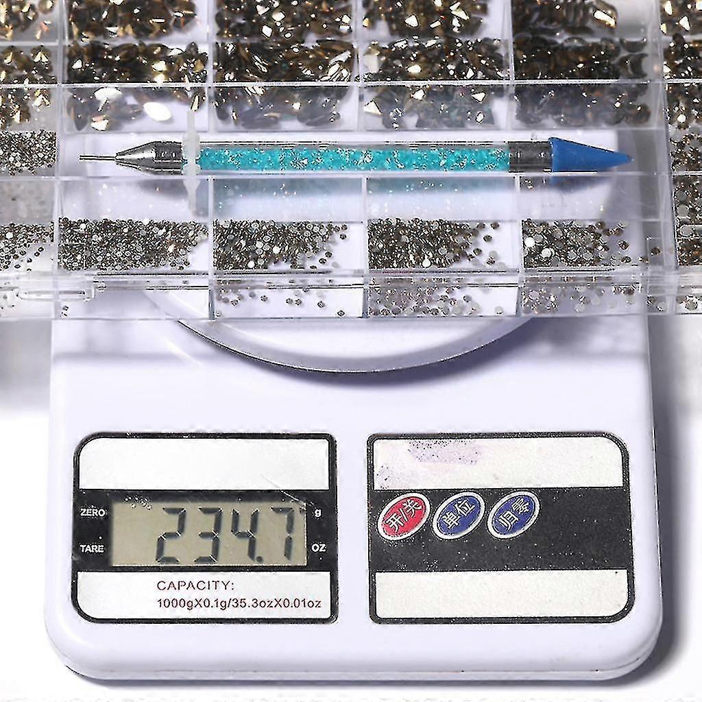 Crystal Nail Art Set Rhinestone Gem Multi-shape Jewels For Nail Art Diy Craft