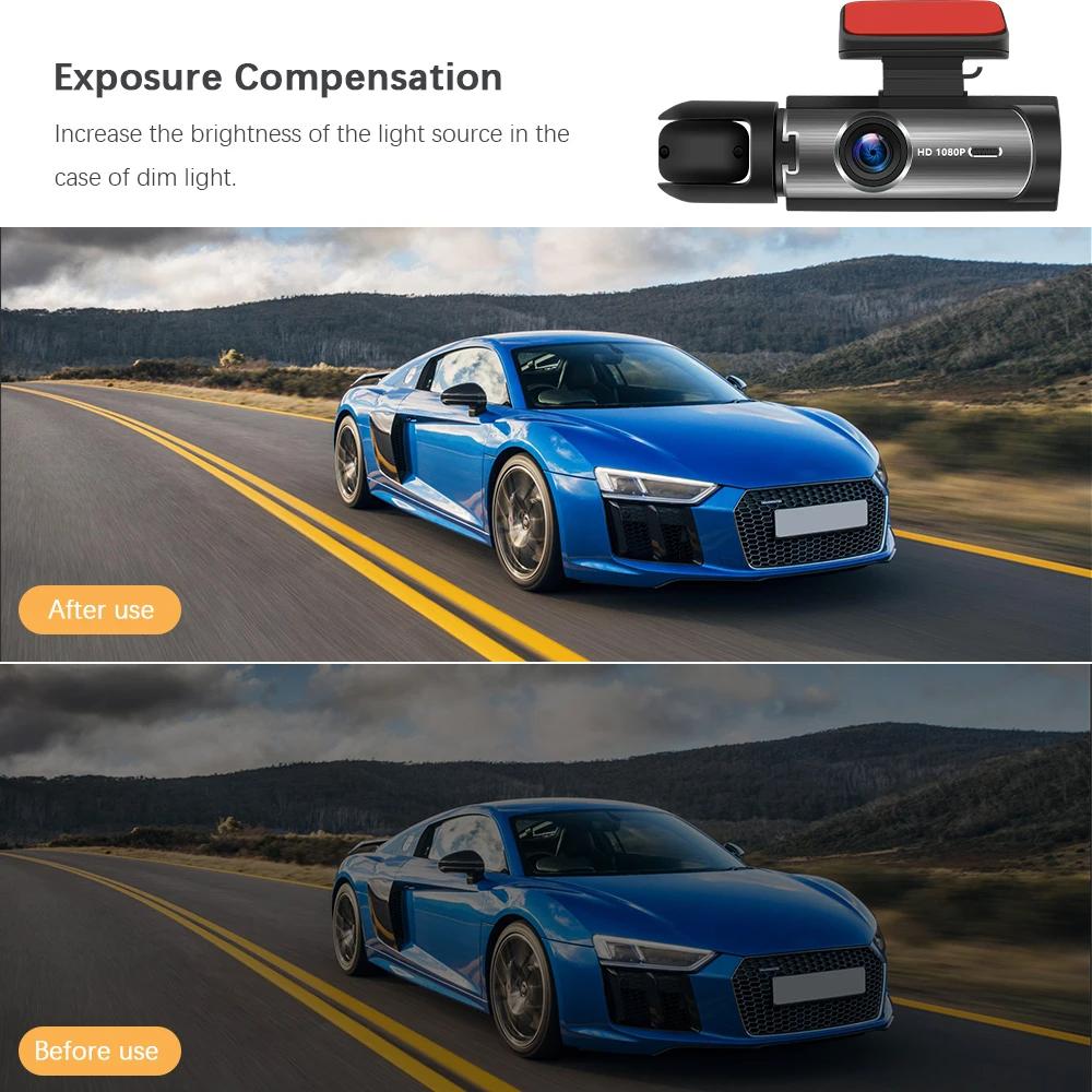 Dual Lens 1080 HD 3,16palcový rekordér pro řidiče DVR kamera pro řízení auta Videorekordér pro řízení zezadu Záznam ve smyčce HD noční vidění