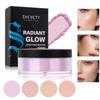 SHCOETY Pearlescent Honey Long-lasting Waterproof Loose Powder with Fine Shimmer for Contouring and Setting Makeup