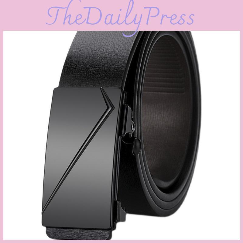 Trendy Automatic Buckle Belt In Pu With Square Design For Casual And Business