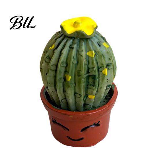 Potted Plant Magnet Cartoon Cactus Fridge Resin 3D Mini Magnetic Home Decor Plants Refrigerator Kitchen Office Decoration