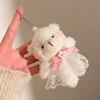 Ornement Suspendu Petit Ours Pendentif Breloque de Sac Poupée en Peluche Mignonne Porte-clés Poupée en Peluche Femmes Filles