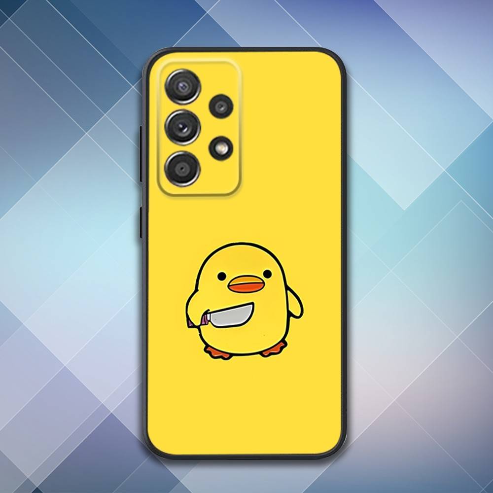 Yellow Duck Phone Case For Samsung S 25,24,23,22,30,21,10,9,Ultra,Plus,Lite,FE,4,5 G Soft Black Case