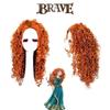 Parrucca Cosplay Merida Coraggiosa Capelli Lunghi Ricci Per Halloween Carnevale Comic Con