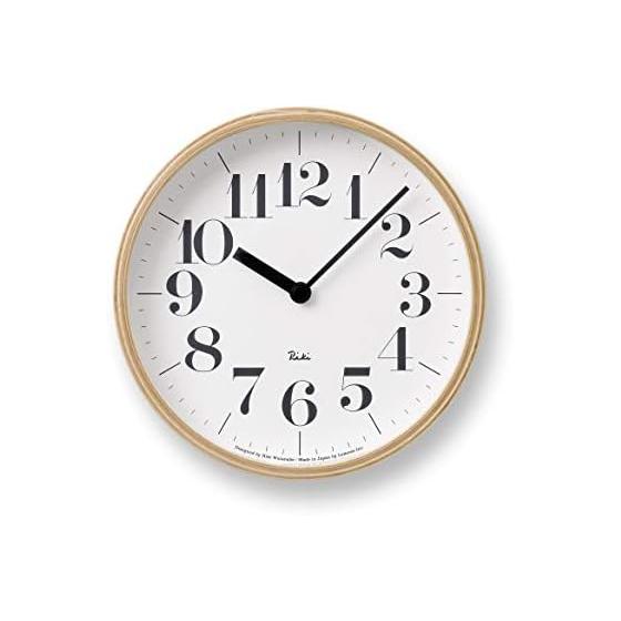 Настенные часы Lemnos Analog из натурального дерева RIKI S WR-0401 S Lemnos Natural Диаметр 203 x Толщина 48 мм