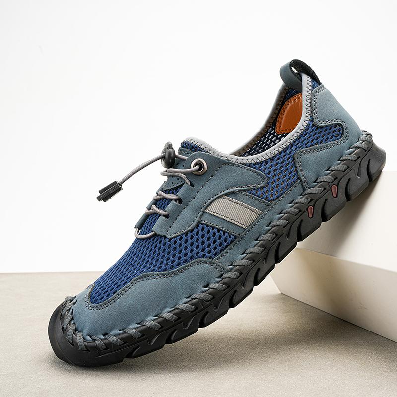 Модные летние мягкие сандалии мужские кожаные классические римские сандалии шлепанцы — фото 3