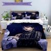 3pcs Addams Family Wednesday3 Design Cover Set - HD Printed Bedding with 1 Cover and 2 Pillowcases - Perfect for Home and Dorm Decor