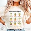 Homeschool T-Shirt, Cute Home School Tee, Mothers Day Gift for Mom, Homeschool Mama Appreciation, Crunchy Home Schooling Saying Clothes
