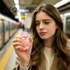 Fun Healing Toys for Adults Christmas Squeeze Toy, Transparent Glitter Santa Stress Ball, Slow Rising TPR Fidget Soft Kneading Kids Toy Anxiety