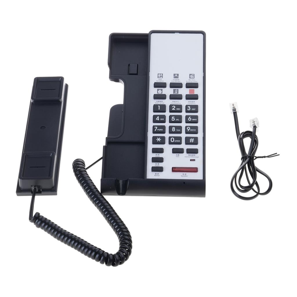 Corded Landline Phone Big Button Household Business Desktop Landline Telephone for Office Home Hotel Guest Room