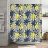 Beautiful Sunflower Shower Curtain Decor Floral Blue Yellow Print Fabric for Bathroom Size 180x240cm (This Title Follows Common
