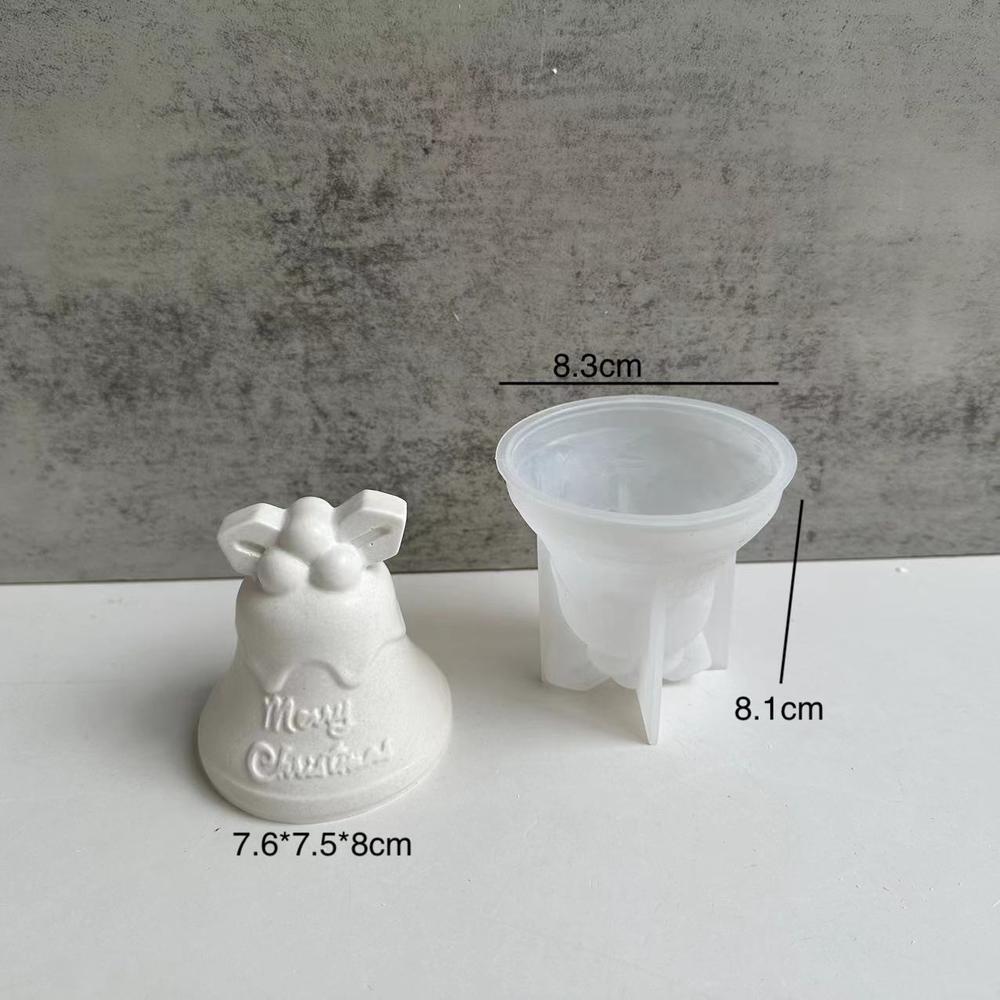 Christmas Series Scented Candle Mold Diy Christmas Ball Bell Snowman Moose Aroma Plaster Silicone Mould for candles