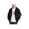 Calvin Klein Casual Hooded Zipper Letter Print Jacket Men jackets Black 40DC414