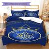 Maccabi Tel Aviv F.C Pattern Bedding,Quilt Set Quilt Cover Pillowcase Home Birthday Gift(1 * duvet cover + 2 * pillowcase, without core)