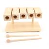 Wood Percussion Block 5 Tones Rhythm Maple Blocks with Hammer for National Opera Music