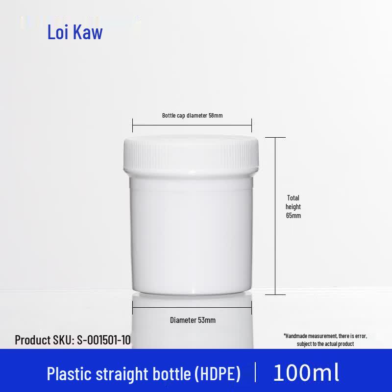 Leigu HDPE Wide-Mouth Plastic Storage Bottle 1 Pack