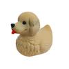 Puppy Duck Figurine, 3D Printed Retriever Pup Duck Ornament, Cute Dog Statue Home Decor, Gift for Dog Lovers