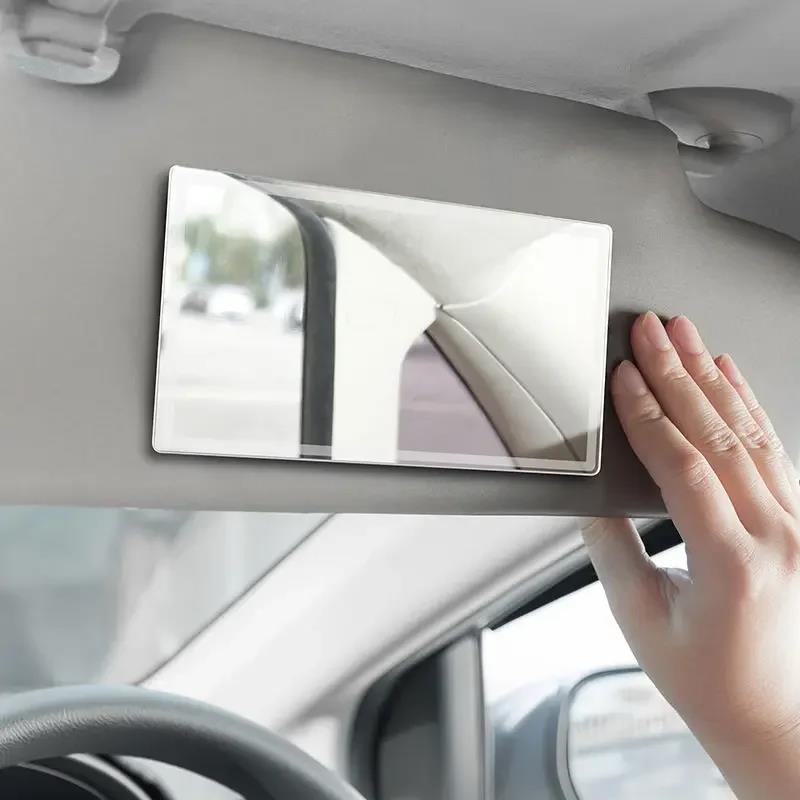Universal Car Sun Visor Makeup Mirror Auto Stainless Steel Portable Mirror Car Sun-Shading Visor HD Mirrors Interior Accessories Interior Mirrors6