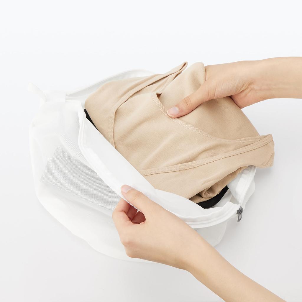 MUJI Polyester Double-Sided Laundry Net Round Small 36.5×25×25 cm 83932350