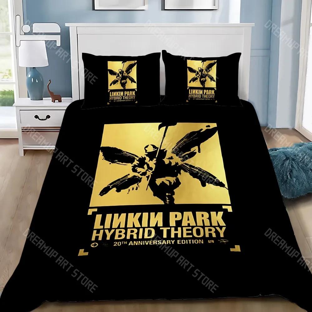 Duvet Cover Pillowcase Bedding Set Famous Rock Band Linkin P-Park Adult Boy Girl Bedroom Decoration Children Gift Single Do