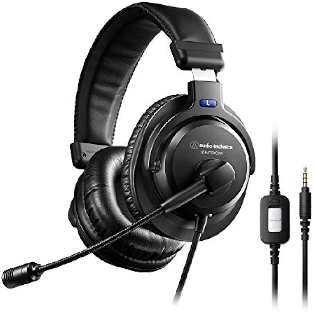 

Audio-Technica ATH-770XCOM Headset Telework/Telecommuting/Commentary Black
