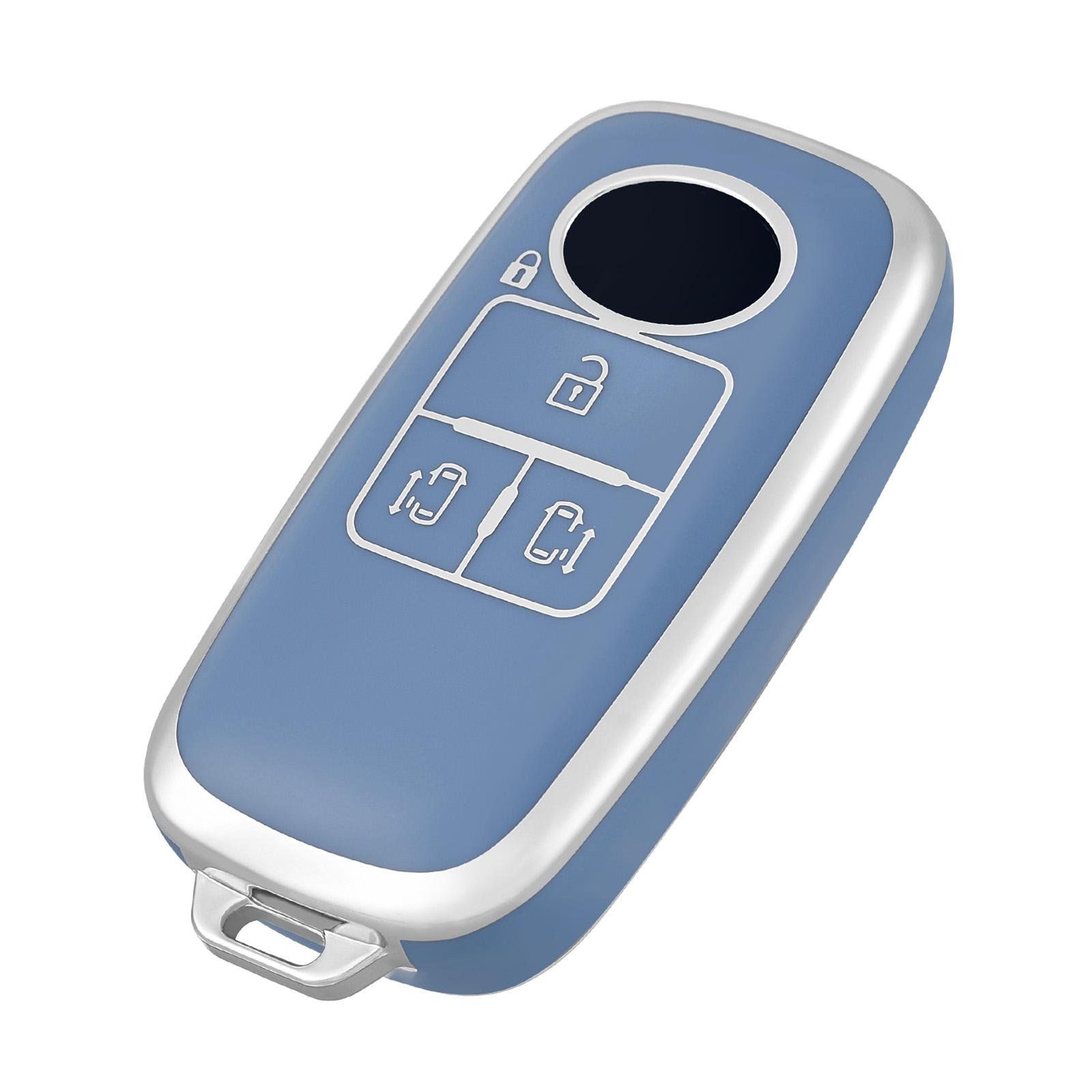 For Toyota Perodua Malaysia Car Key Protector Case Cover 4 Buttons Key Fob Cover With Keychain Auto Accessories