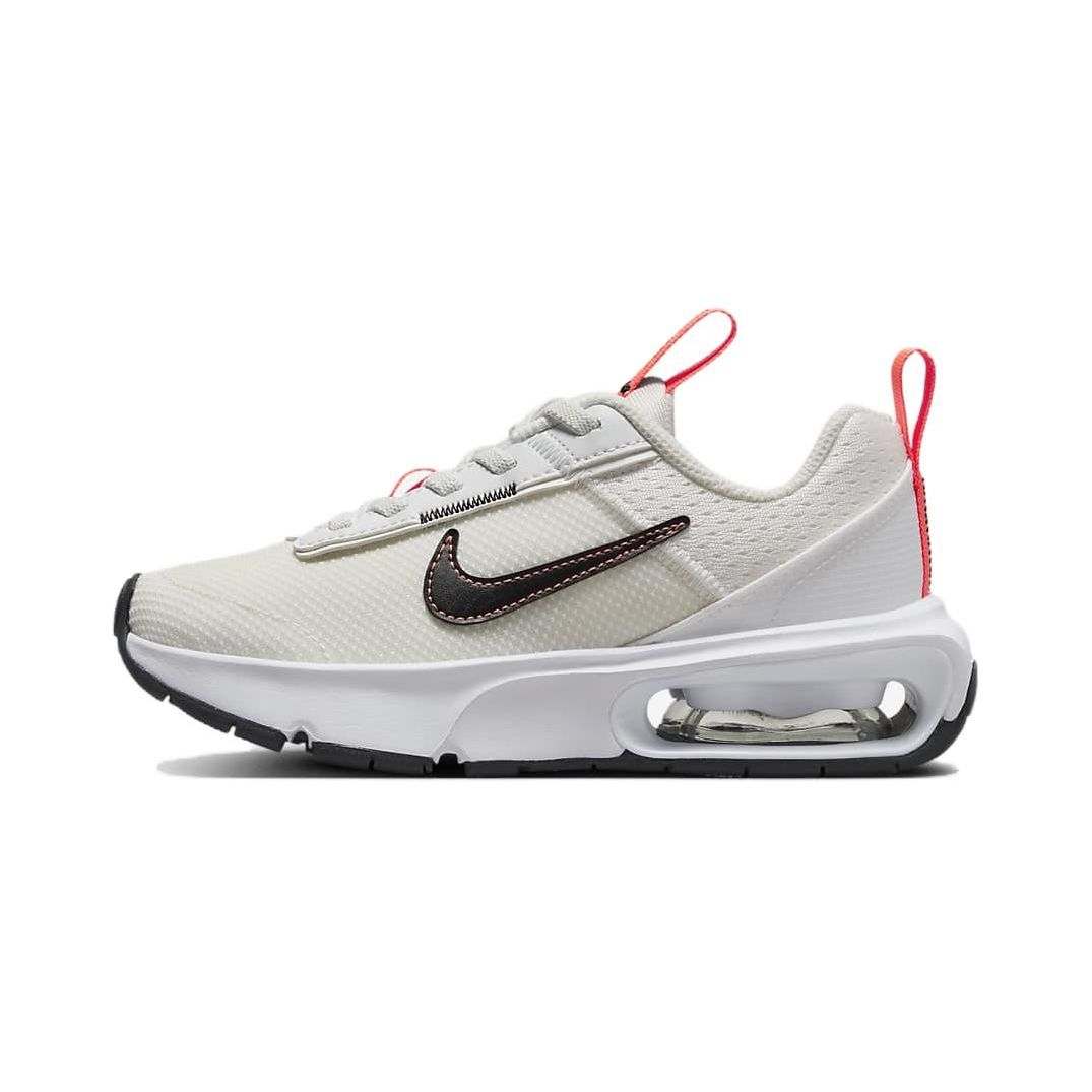 

Nike Air Max Interlock Lite PS Summit Белые гипер-оранжевые детские кроссовки кремово-черные DH9394-105 28