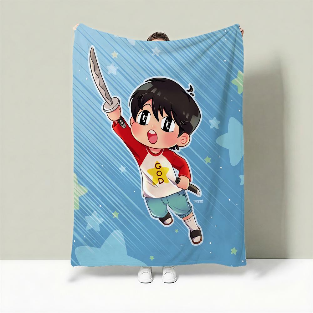 Anime K-Kotaro Lives Alone Throw Lightweight 240g Flannel Blanket Soft Skin-friendly for Summer Cooling 75cmx90cm