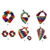 Rainbow Hair Rings Adjustable Headbands Durability Hair Loops Versatiles Hairband for Various Occasion
