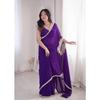 Ready to wear georgette mirror lace saree