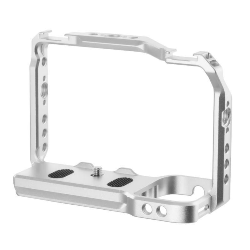 

Aluminum Camera Cage For ZV-E1 With Cold Shoe Mount Enhances Videography for Microphone and Light Mount срібний