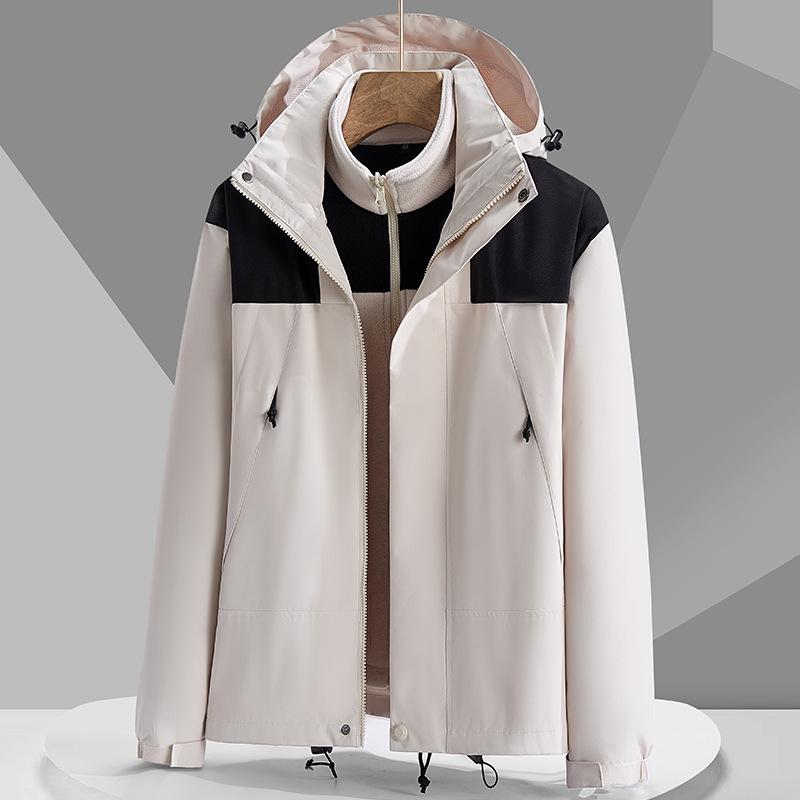 Men s  Women s 3-in-1 Detachable Outdoor Waterproof Jacket L
