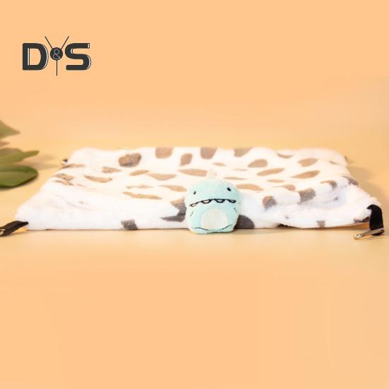 Guinea Pig Rat Ferret Hammock Hanging Bed Hammock Cage Toy Plush Warm Cozy Perch for Dwarf Rabbits Guinea Pigs Ferrets Hamster