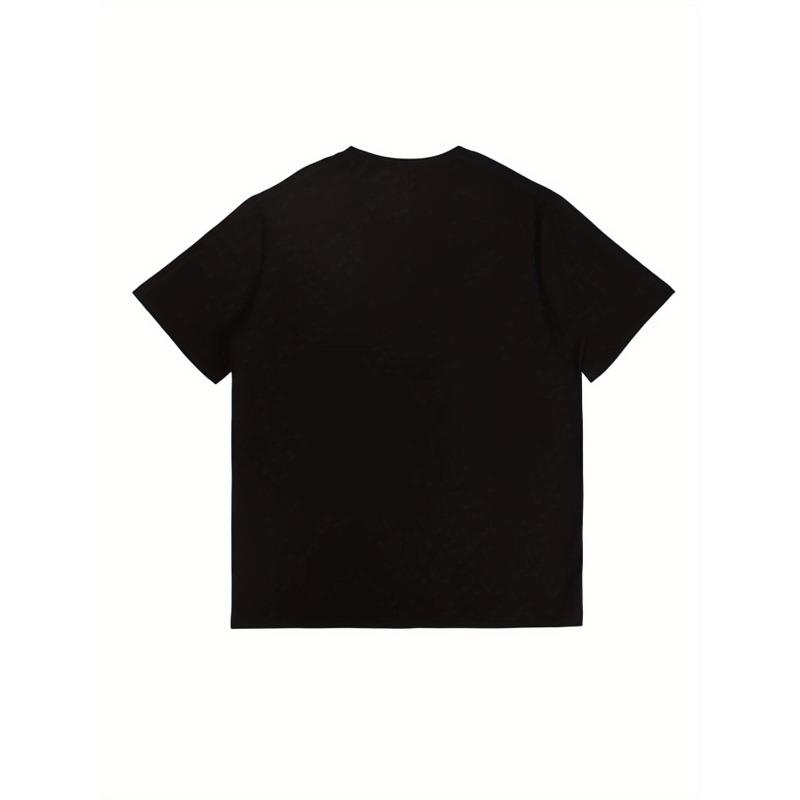 European Size Men'S Large Skeleton with Binoculars OH, LOOK! NOBODY GIVES A SHIT. Print T-Shirt Comfortable Breathable for Casual Wear, Plus Size