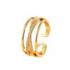 Women's Multi-layer Adjustable Open Line Ring - Trendy Cold Style Niche Design