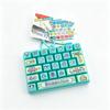 Cute 26-Key Keyboard Bubble Fidget Toy Cartoon Decompression Sensory Toy Portable Keychain Stress Relief Bag Pendant Gift