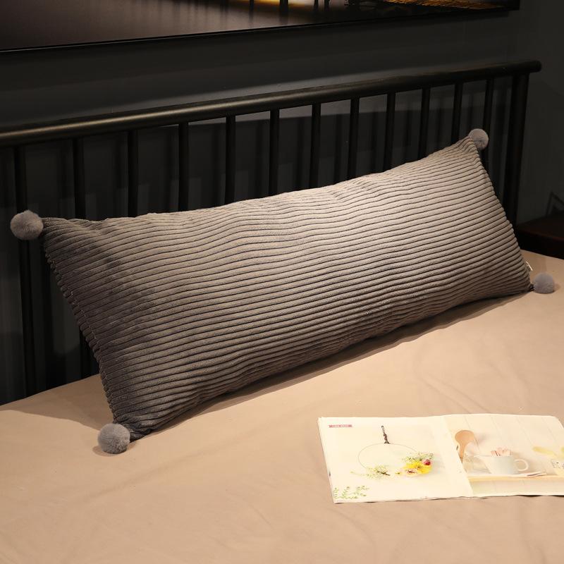 60/85/120/150cm Long Pillow Case Solid Color Soft Comfortable  Double Lover Sleeping Pillow Cover Velvet Long Body Pillowcase