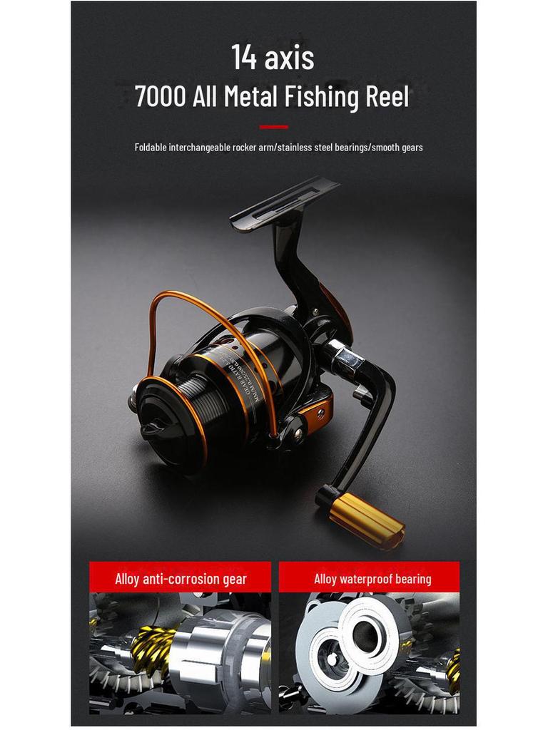 Minglun Wolf King Carbon Sea Rod Set: Super Hard, Long-Cast Fishing Gear.