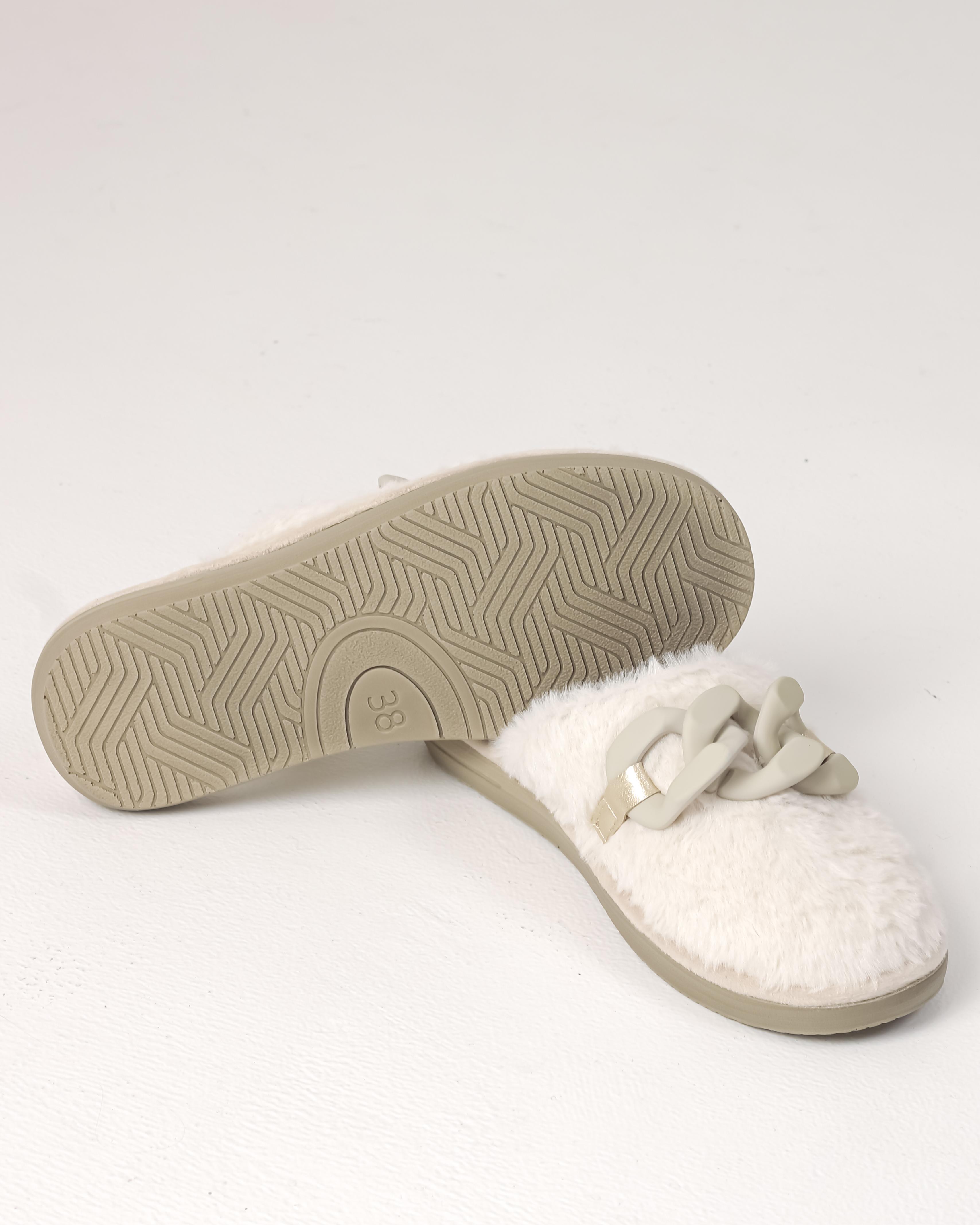 Тапочки с цепью Inblu EK10H 36 светло-бежевый мех 39 Svetlo BéžOvá Farba-image