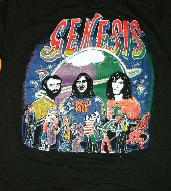Футболка унисекс с коротким рукавом, винтажная, рок-группа Genesis, черная, все размеры S-234XL XXL
