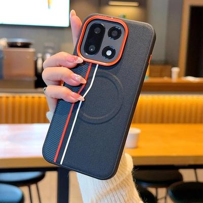 Premium Business Sle Magnetische Lederhülle für Oneplus 15 13T 13S 13R Ace 6 5 Pro Kabelloses Laden Metall Linsenschutz Abdeckung Funda